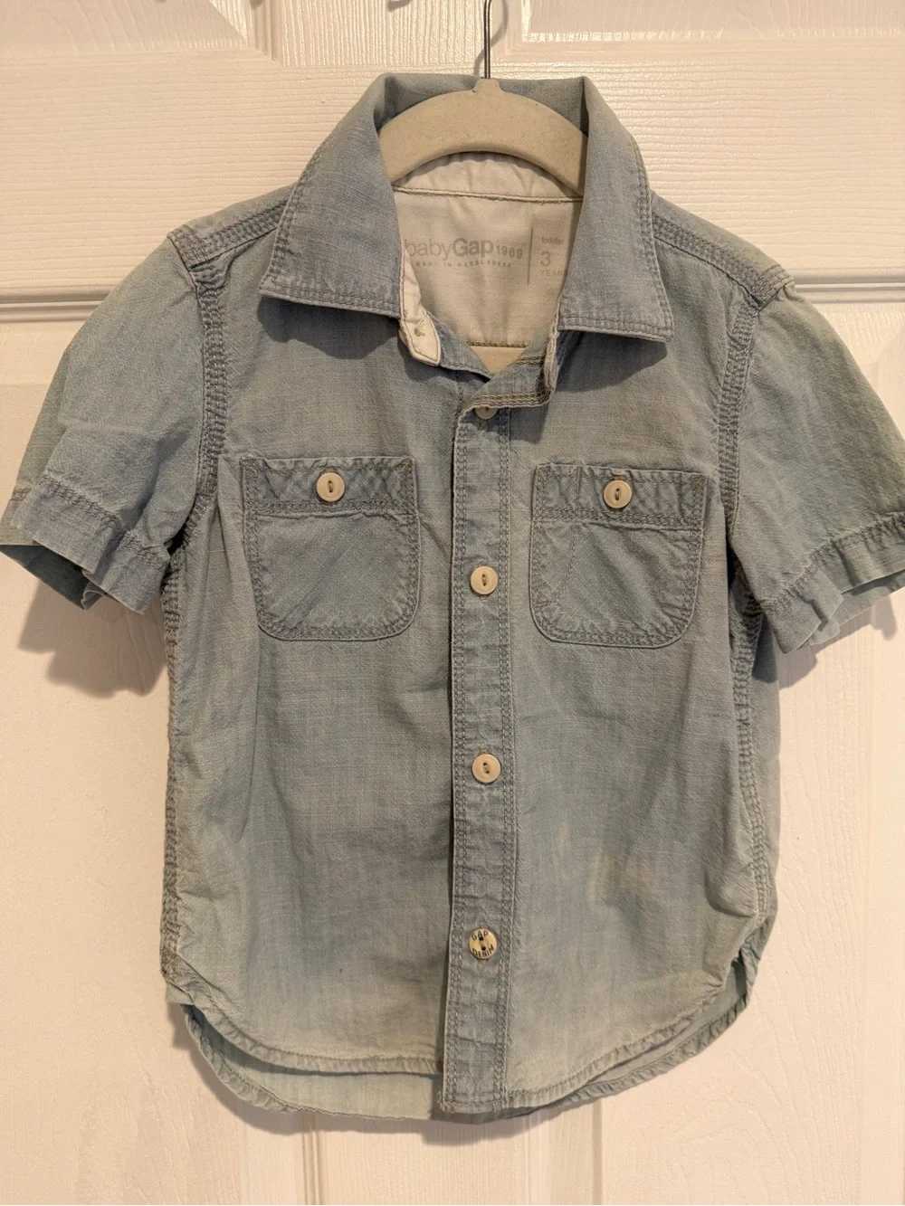 Baby Gap Toddler Boys 2 Piece Shirt Bundle Chambray Polo Stripes 3 Years 3T